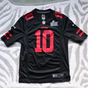 Nike NFL San Francisco 49ers Black #10 Garoppolo Jersey